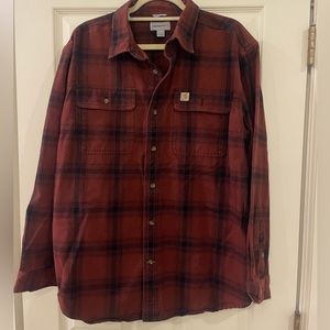 CARHARTT Heavyweight flannel, long sleeve, button up. Original fit. 100% cotton